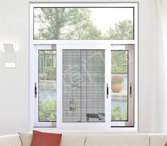 Hot selling PVC sliding window design UPVC double glazed sliding windows