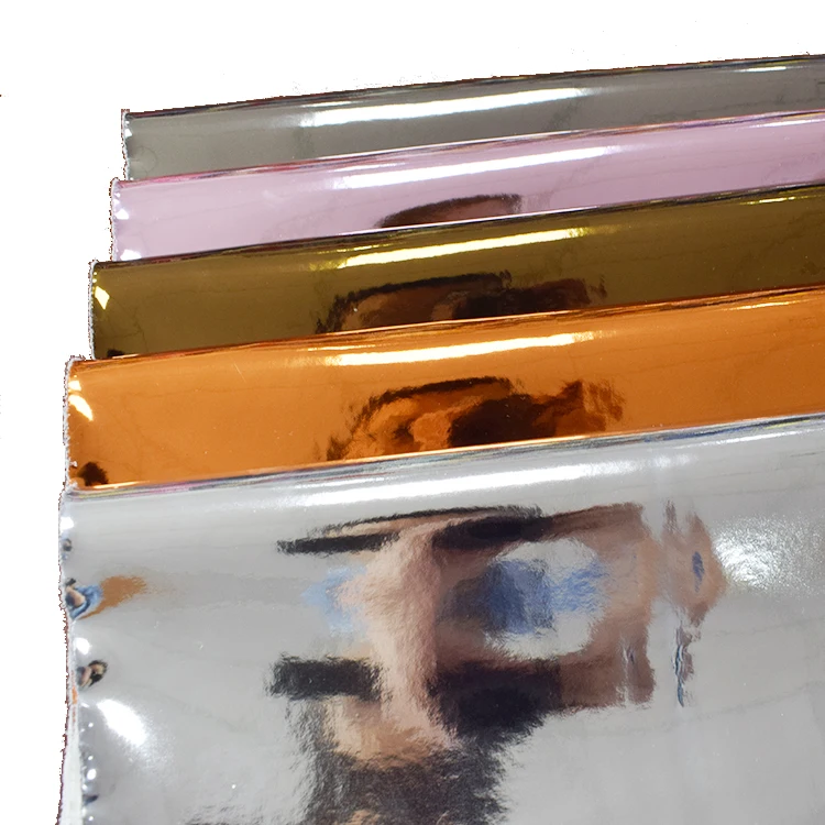 Metallic Fabric Leather Market Handbag Lady Pu Leather