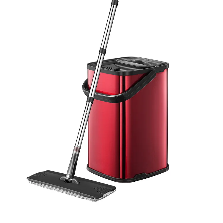 Новый дизайн ведро из нержавеющей стали самомоющаяся Волшебная Швабра