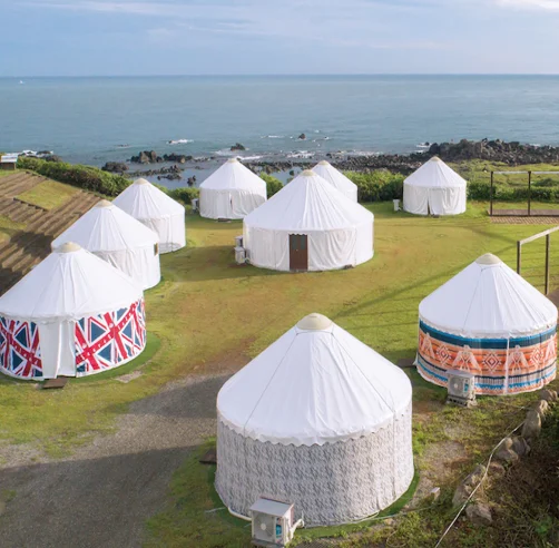 New Outdoor Canvas Waterproof Steel Frame Tent Mongolian Ger Yurt