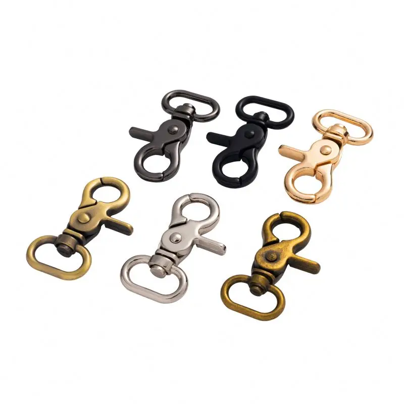 Hardware Accessory Metal Swivel Buckle Alloy Belt Buckle Clasp Lobster Trigger Clips Snap Bag Hook  For Handbag