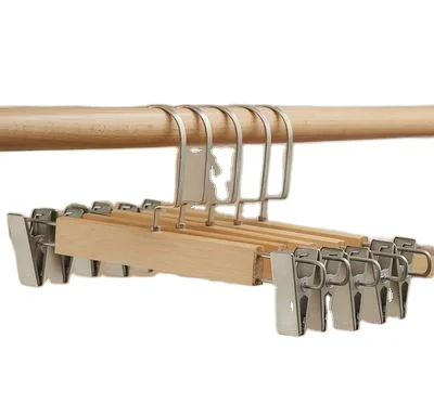 Wholesale Trousers hanger  Solid Wood Dress Hangers Hanger For Hotel