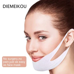 Private Label V Line Shape Face Lifting Mask Double Chin Reducer Chin Up Patch Lifting Mask