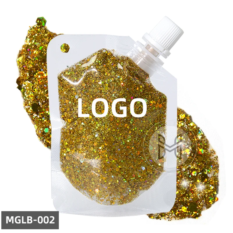 wholesale Cosmetic Chunky Glitter Gel for Face Body Hair Mixed Glitter Party Festival Gel Kids Face Body Glitter