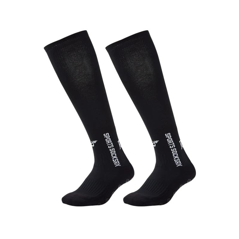 In stock cheap sports long socks Nylon Men Athletic anti-slip socks sublimated soccer socks