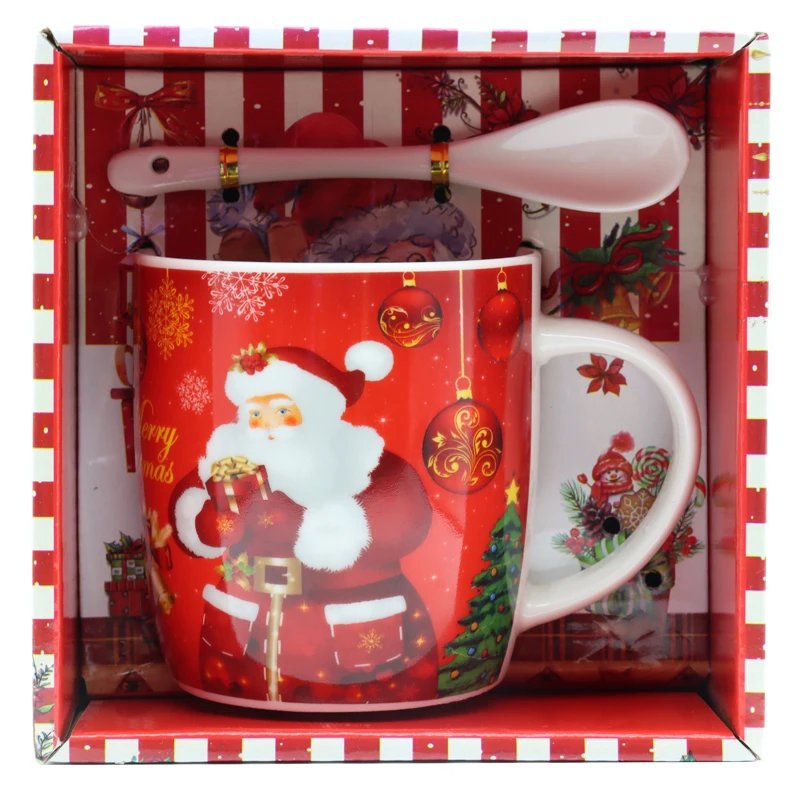 Hot Selling China Supplier Ceramic Cup Fine Porcelain Christmas Mug Ceramic Christmas Cup