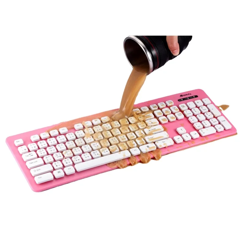 MK3 chocolate keycap wired fashion colorful  waterproof keyboard wired gaming keyboard