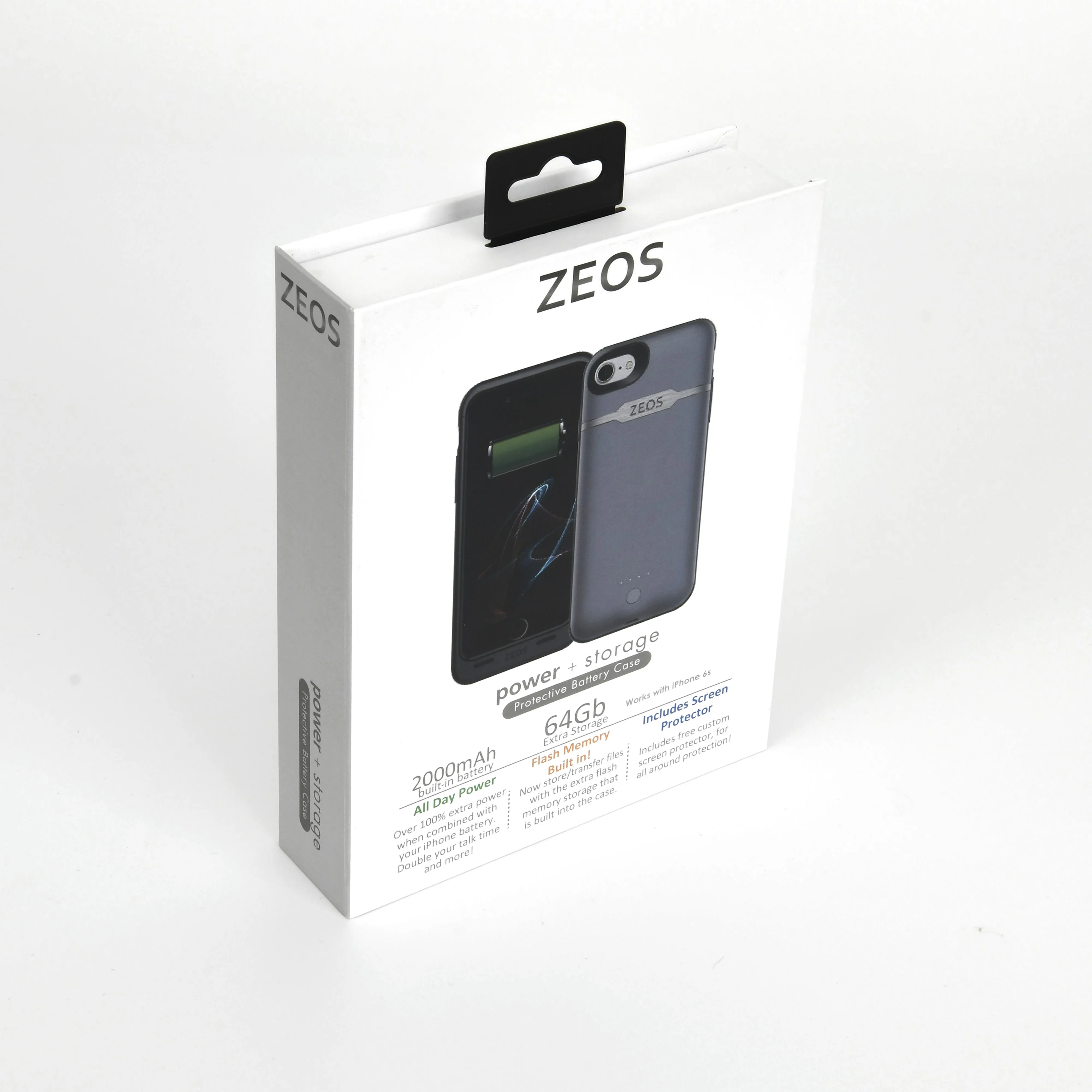 Custom Printed Logo Corrugated Cardboard Mobile Cell phone Packaging Box with Hook