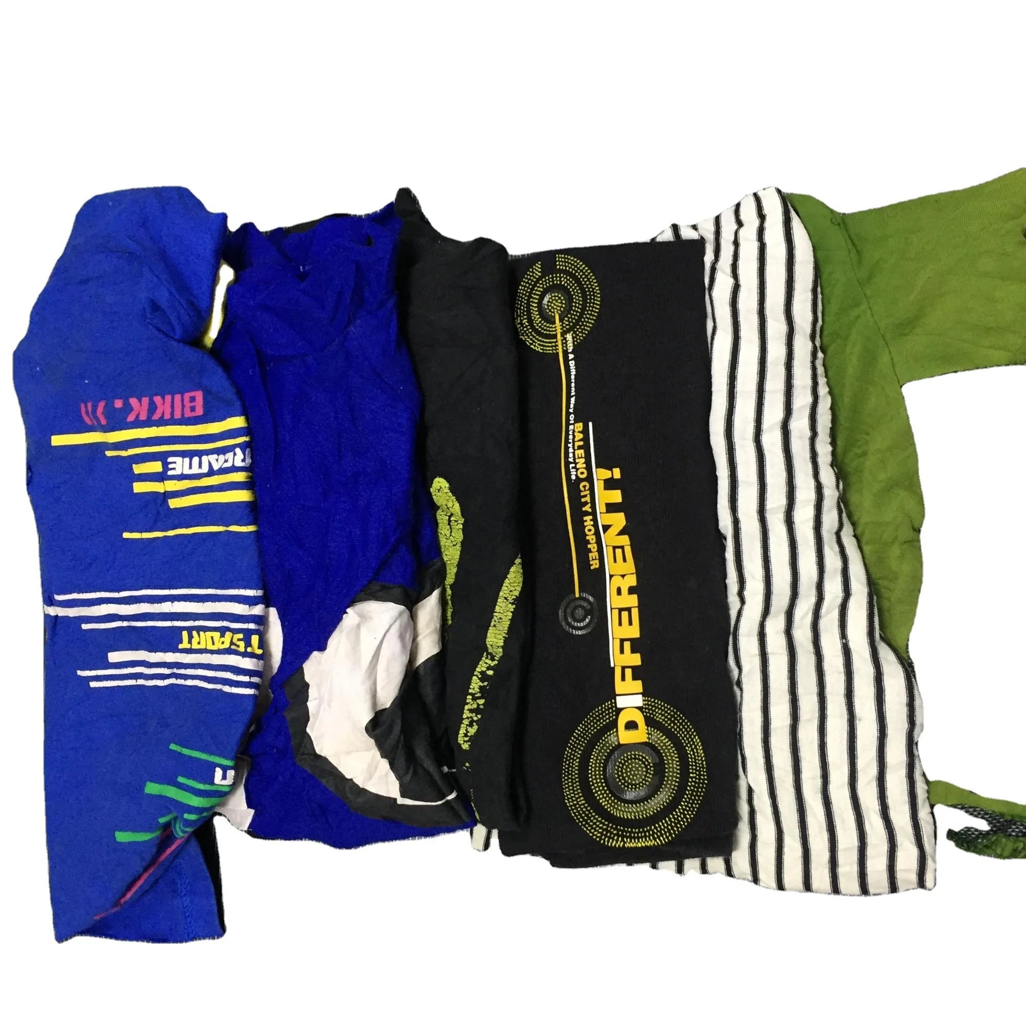 High Cost Performance 90% Cotton Dark Color Mixed Printed Cotton T Shirt Rags Cleaning Wiping Rags