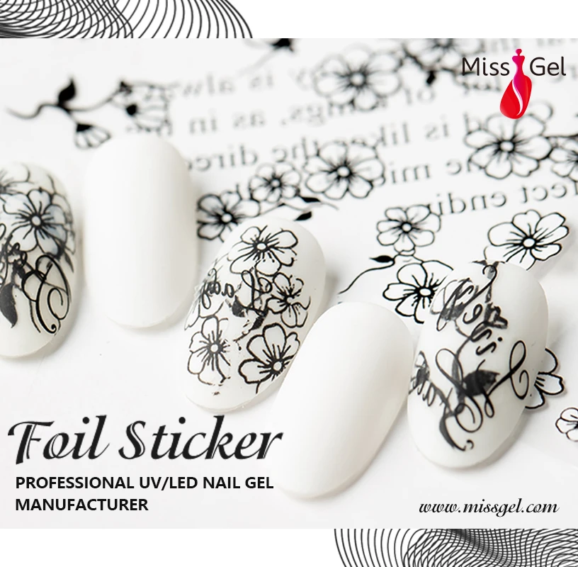 2022 Designer Custom Private Label Luxury Summer Kids 3D 5D Flower Art Gel Polish Nail Stickers