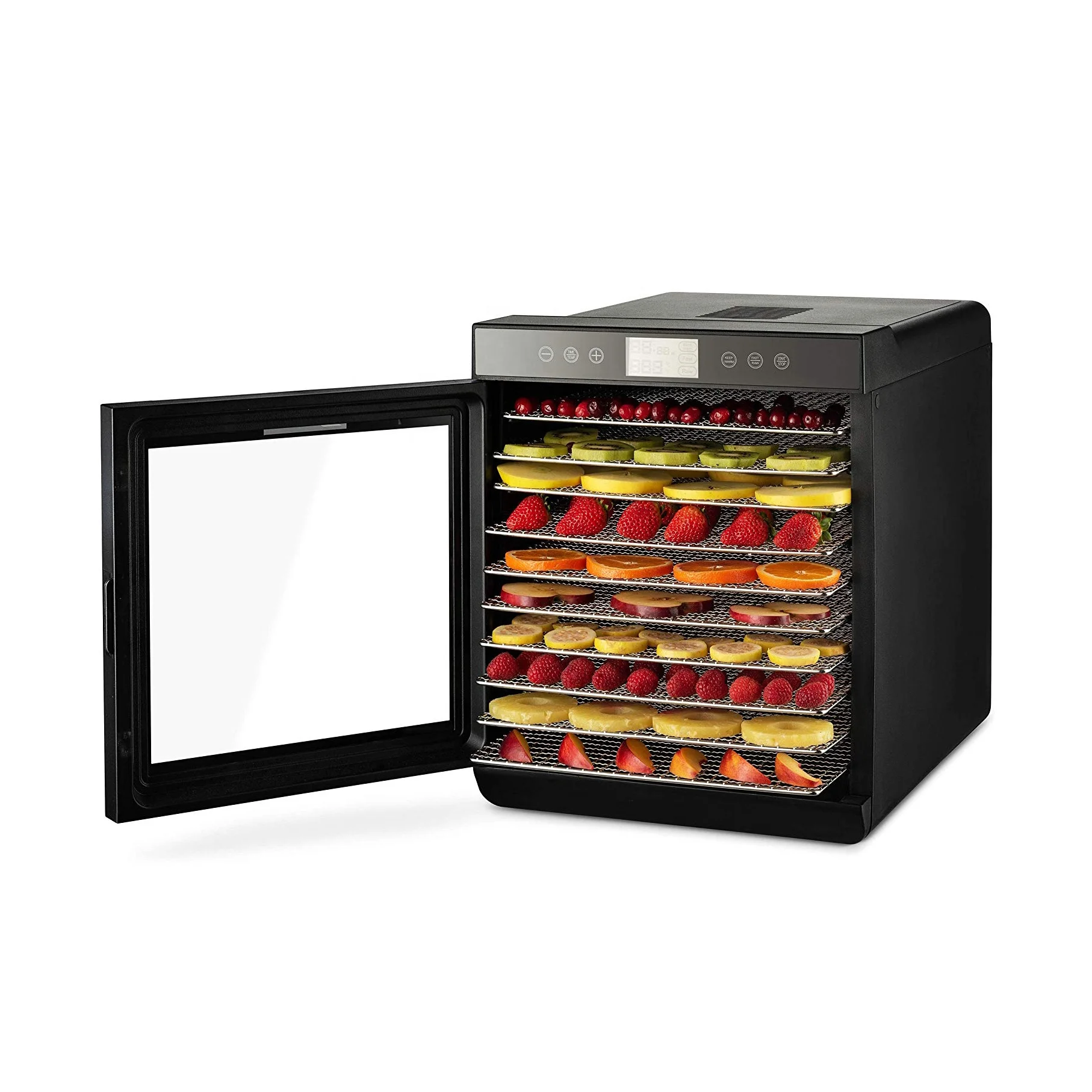 Professional Food Dehydrator Machine with 10 layers of Stainless Steel trays