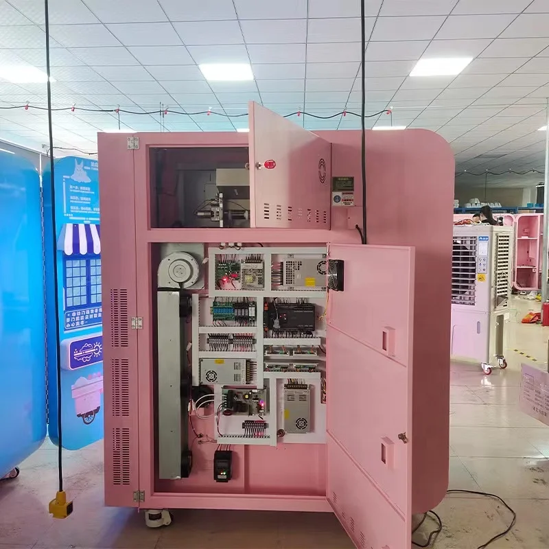 Snack Commercial Self Full Automatic Flower Cotton Candy Floss Making Vending Machine For Cotton Candy