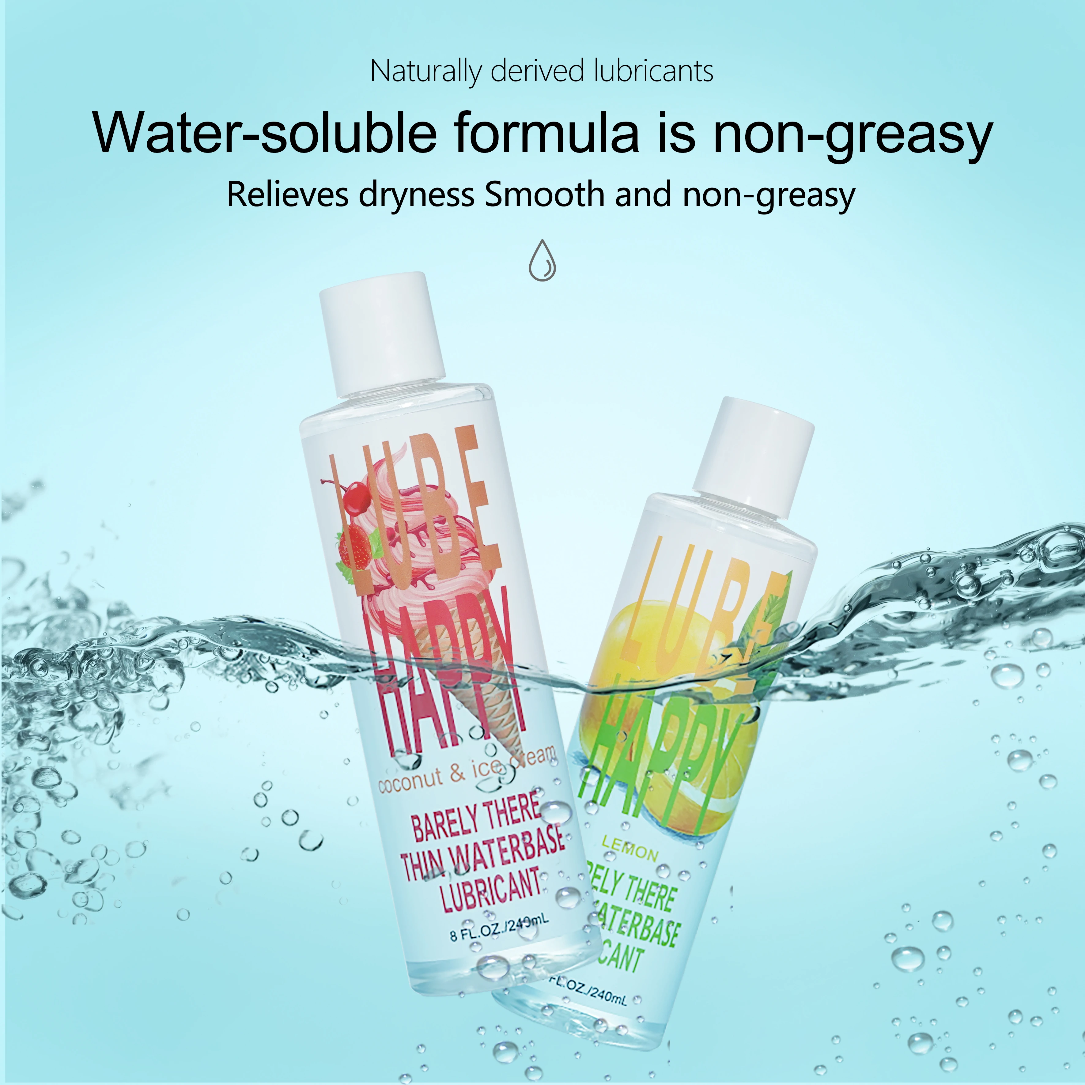 High Quality Private Label Lube Sex Gel Lubricant Natural Fruit Water Based Jel Sex Lube Personal Lubricant for Couples