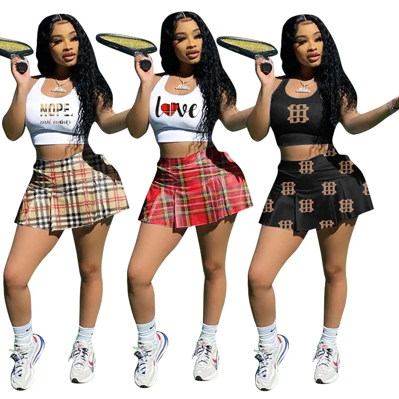 High Quality Active Wear Skirt Lightweight Tennis Skirt Dress Anti-winkle 2 In 1 Tennis Skort Skirt With Pockets