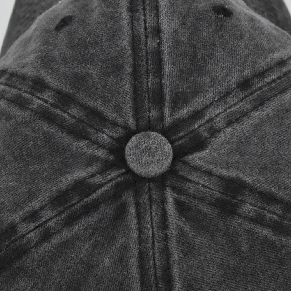 Customize Logo Sport Men 6 Panel Embroidered Baseball Cap Washed Cotton Dad Hat