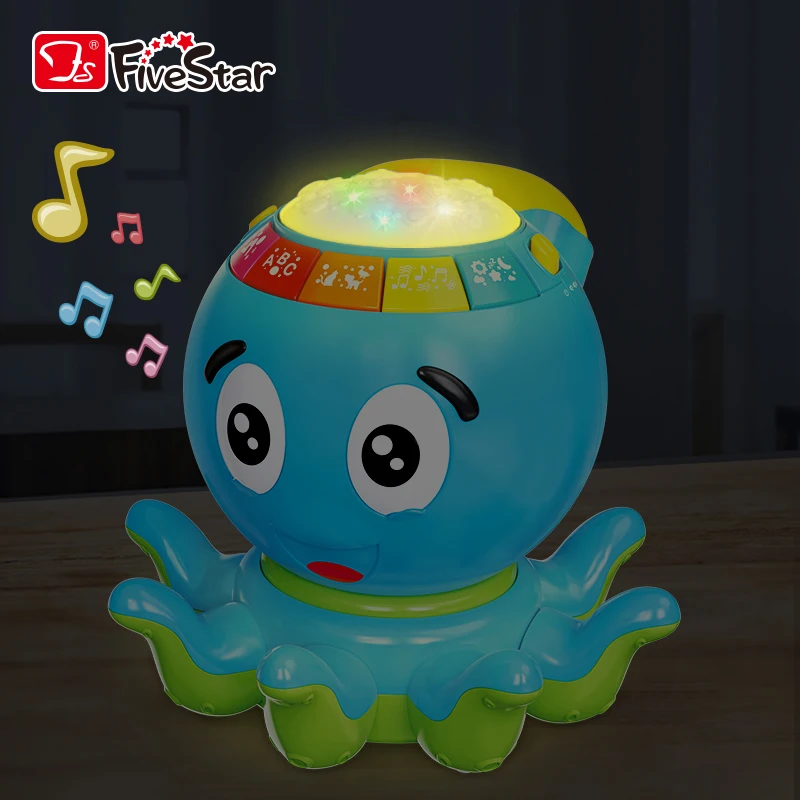 FiveStar Toy for Baby Battery Operated Plastic Animal Music Octopus With Simulated Phone Call Function Children Toys