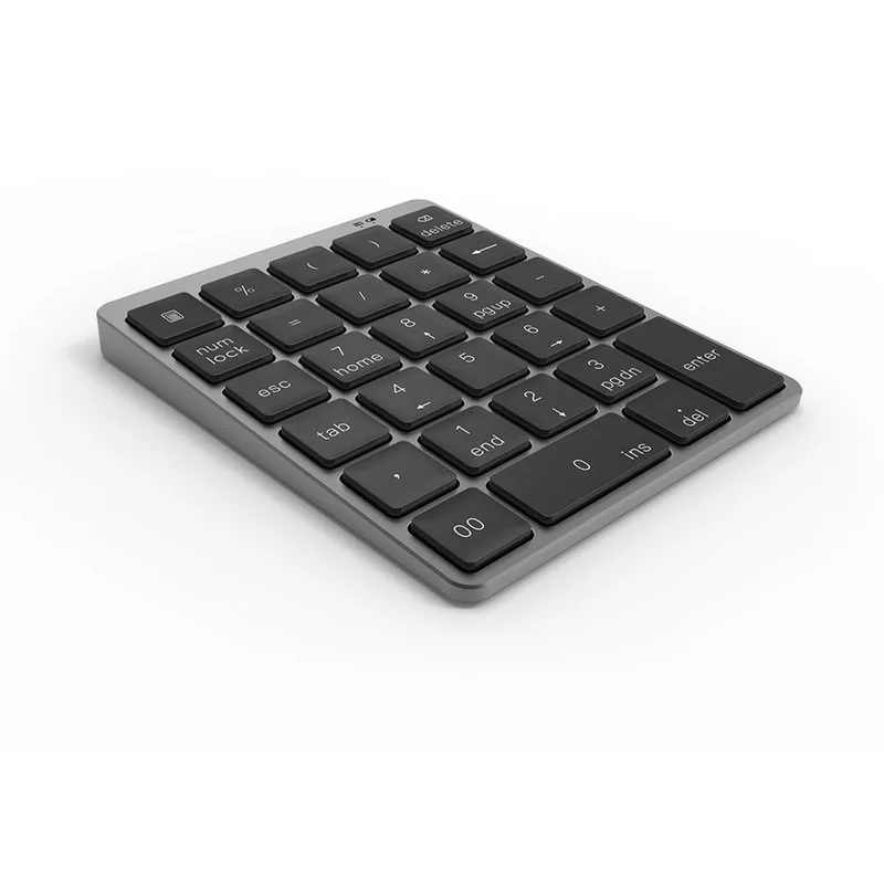 28-key N960 Aluminum Alloy Wireless Digital Usb Charging Ultra-thin Wireless Keyboard