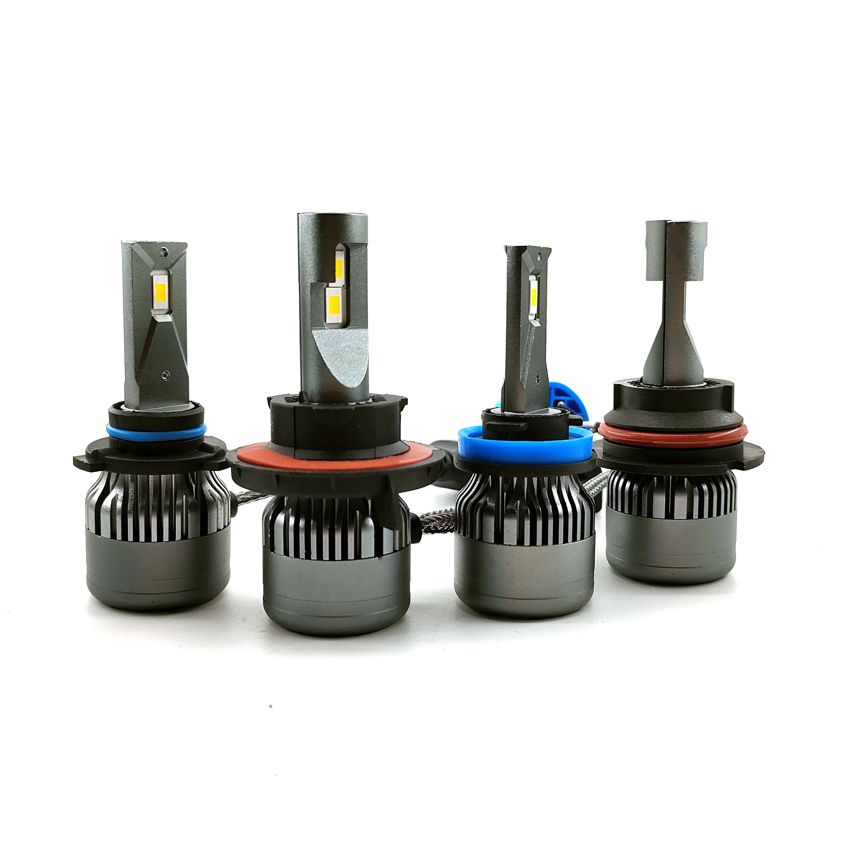 Brightest csp led auto headlamp bulb 4300k 6000k 8000k car light h1 h4 h7 h11 9005 automotive led headlight kits