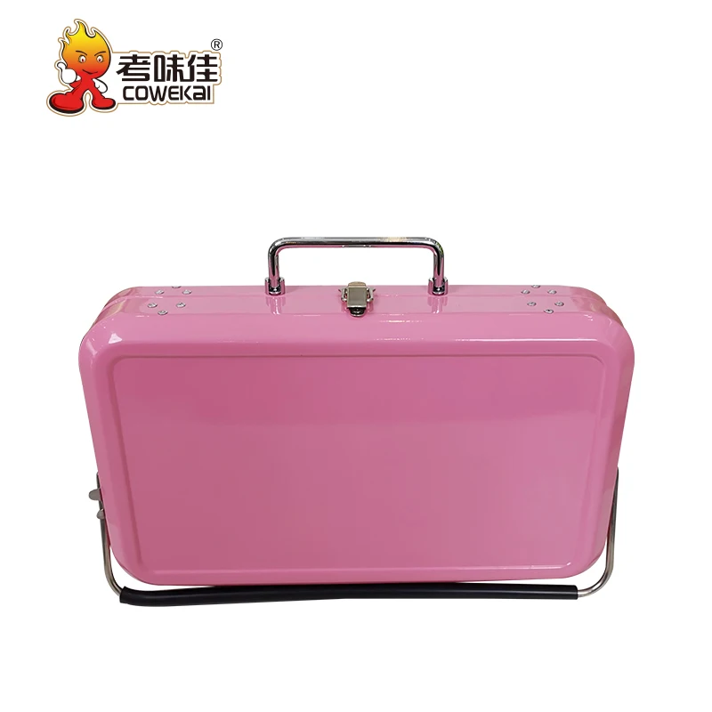 Commercial Outdoor Camping Korean Japanese Kebab Grill Portable Stainless Steel Charcoal BBQ Grill