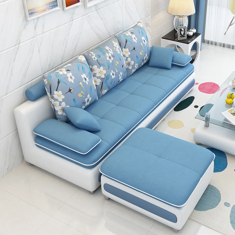 Simple Design Comfortable Washable L Shape Couch For Living Room Apartment Sofa Set Furniture CEFS011