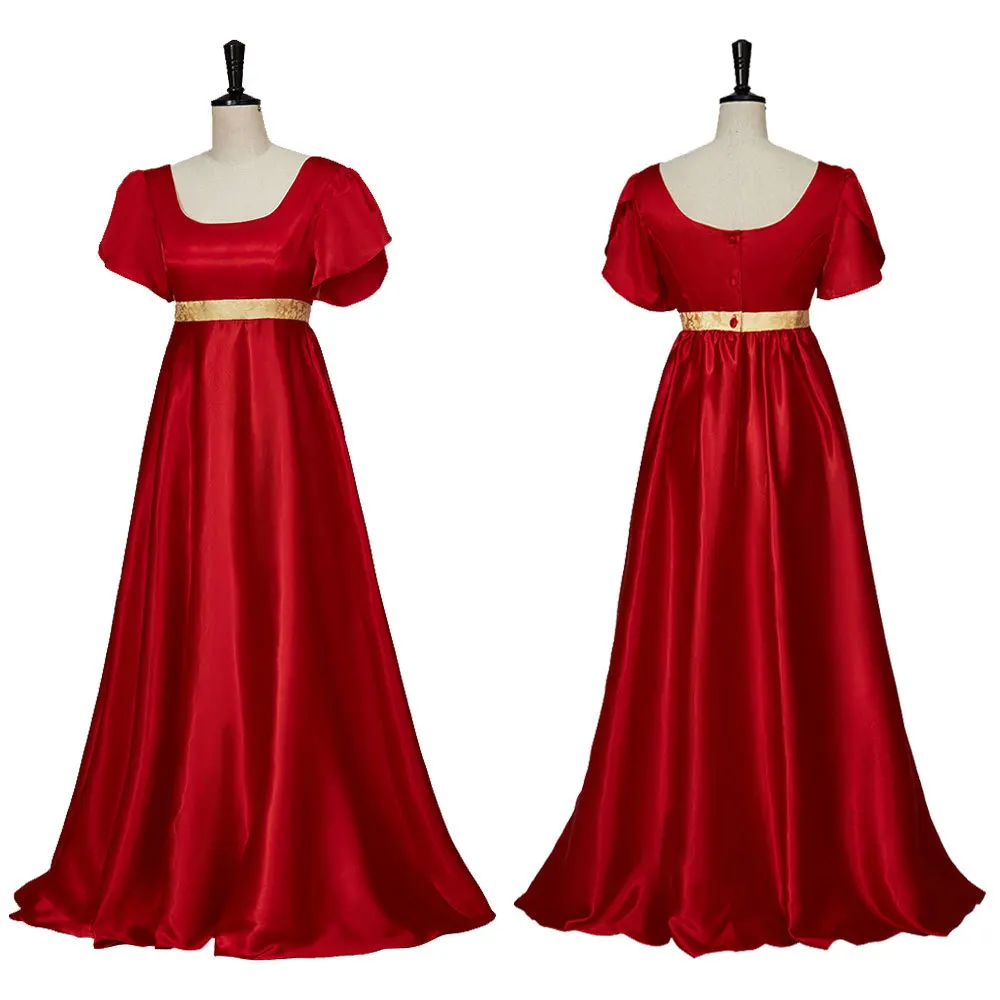 Victoria Retro Style Delicate and Elegant 19th Century Satin Vintage Costume Dress for Cosplay Party