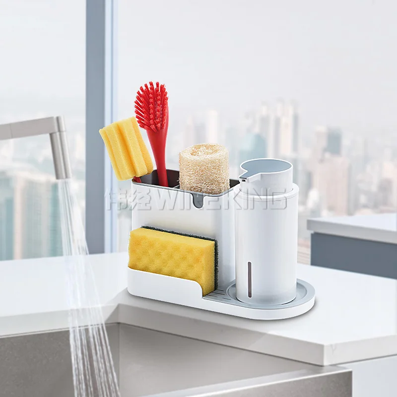 WIREKING Simply Human Dishwashing Accessories Holder Sink Caddy Kitchen Clean Tools Caddies Organizer