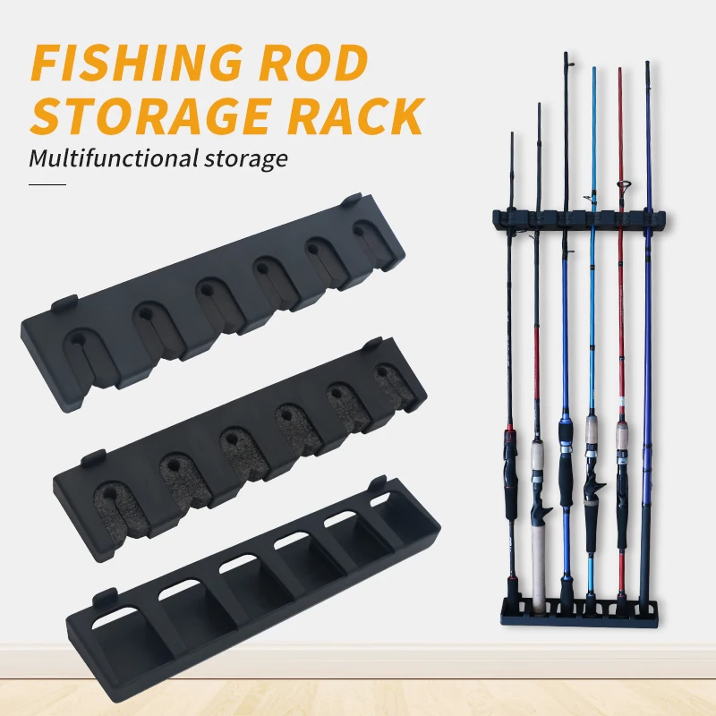 FISHGANG 2021customize ABS plastic Fishing rod rack with EVA  Fishing rod storage holder 237g 32*6.5*5cm fishing rod rack