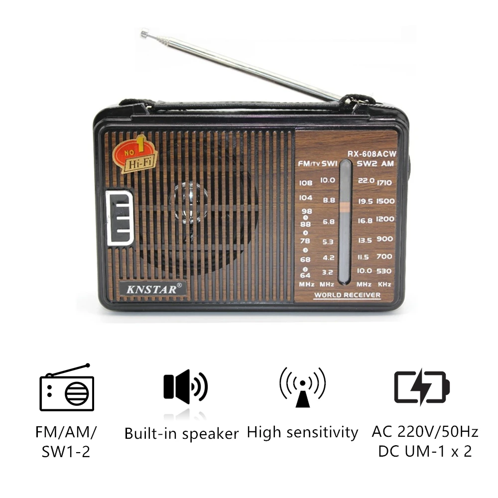 Asia using radio UM-1X2 battery warehouse radio old radio RX-608ACW