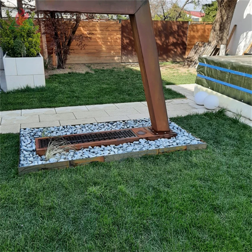 Скульптура водопада Corten водостойкий фонтан из ржавой