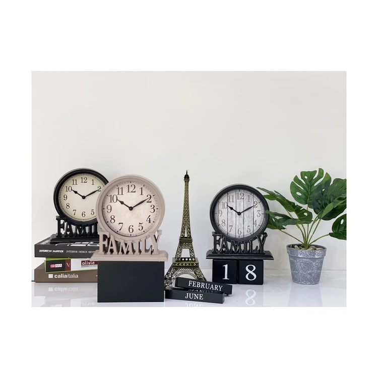 Antique Design Home Vintage Decoration Table Clock For Gift Desk Clock