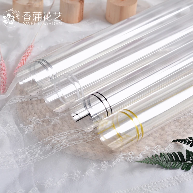 
Hot sale cellophane with borders flower bouquet wrapping paper for flowers gifts wholesale 