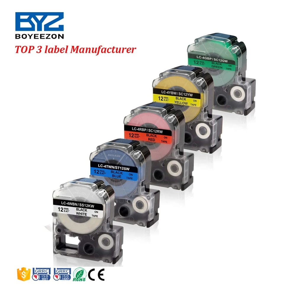 SD24RW LC-6RWP Совместимость запечатанных лент для EPSON белое золото на красном LW-600P/700/Z700/Z900/1000P
