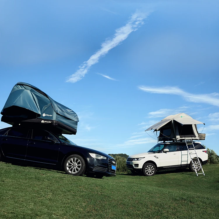 Unistrengh Hard Shell Roof Top Tent For Used Cars Fits 2 People,Camping Car Roof Tent