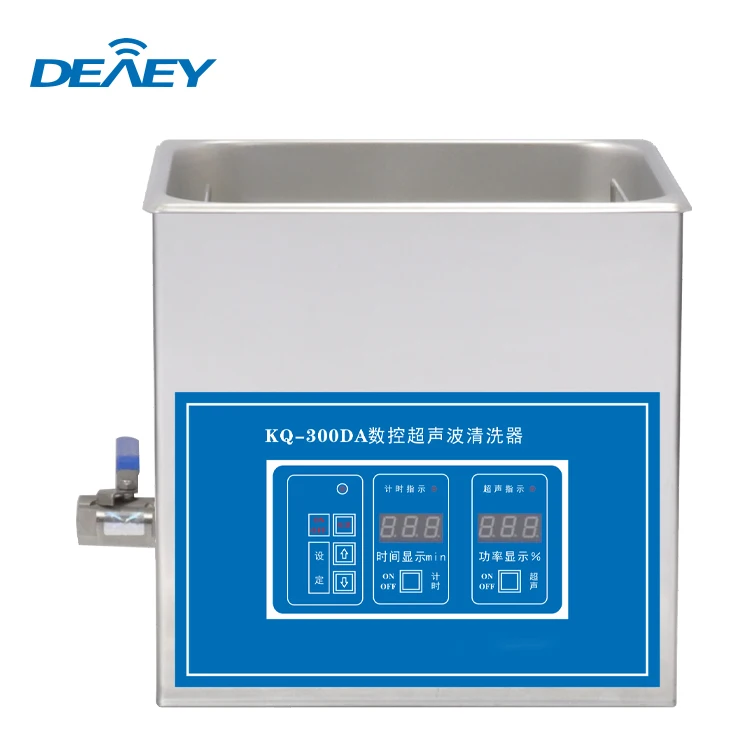 KQ-300DA Высокое качество нержавеющая сталь промыленный 10l ультразвуковой бутылка очиститель Цифровой Таймер Нагреватель