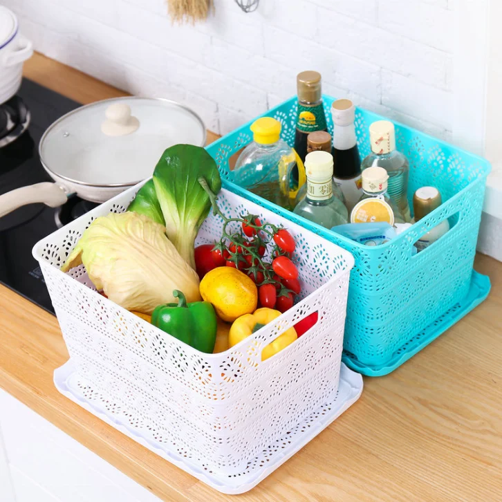 Home Baby Clothes Small Storage Basket with lid