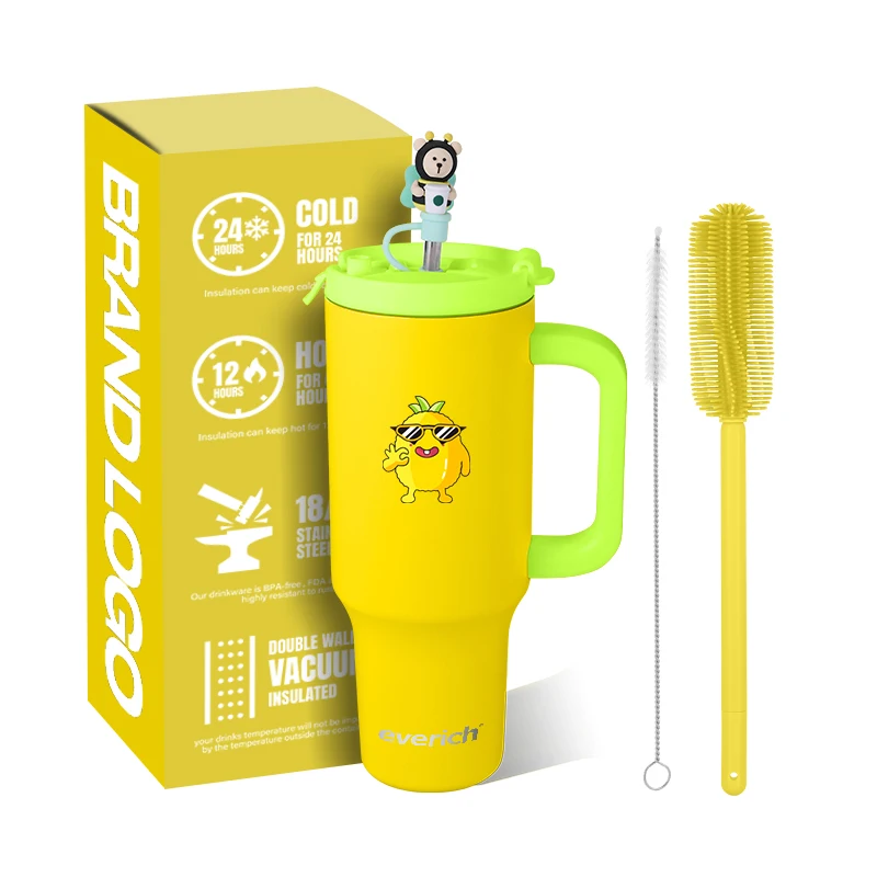 Hot Sale Stainless Steel Insulated Travel Mug Adventurist Quenche 40 oz Tumbler with Handle and Straw