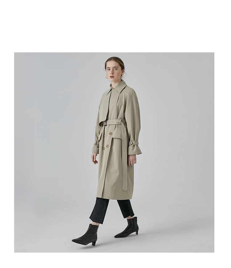 2020 Wholesale best fashion  trench coat women women windbreaker ladies jacket in spring and autumn