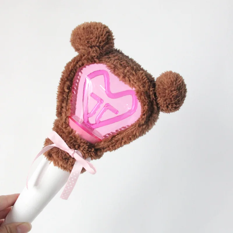 Kpop Concert Light Stick Covers South Korean Pop Culture Group Fans Plush Lightstick Cover OEM Bear Jst Unisex Eco Teddy Bear