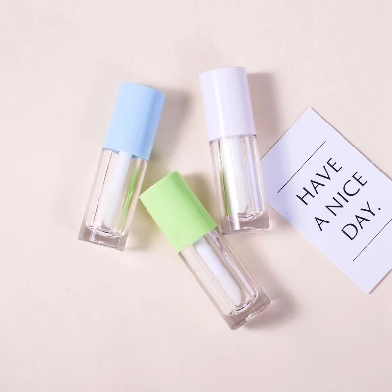 wholesale Round 8ml Big Brush Makeup Vegan Lip gloss Private Label Clear  hello kitty lip gloss Lipstick Tube