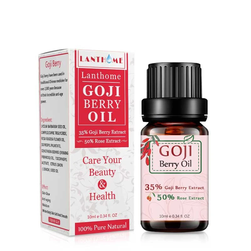 Private Label 100% Pure Natural Organic Anti Aging Rose Goji Berry Seed Massage Skin Care Essential Oil