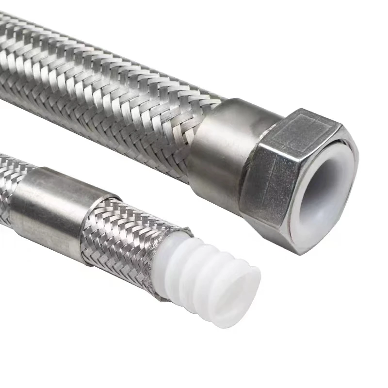 PTFE-lined metal hose Lined PTFE explosion-proof flexible connection pipe