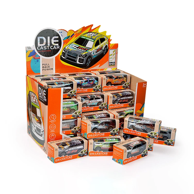 Wholesale 1/64 Racing Pull Back Mini Metal Car Model Kid Gift Diecast Toys