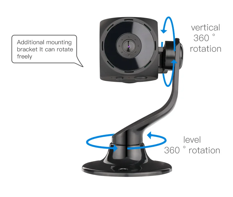 Best selling 1080P  two way audio wireless mini cctv security HD hidden camera supports Max 128GB TF card