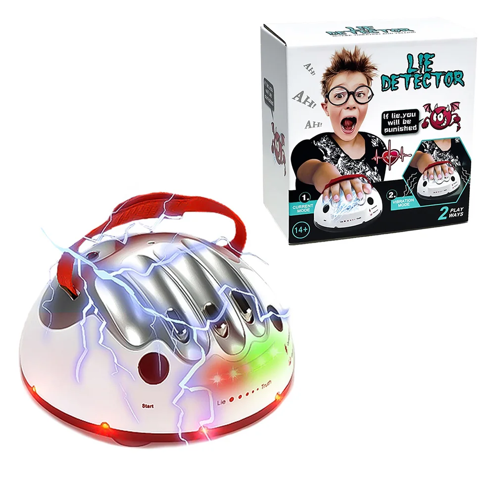 Interesting Electric Shock Finger Game Machine Decompression Truth or Dare Party Lie Detector Novelty Gag Toys for Children