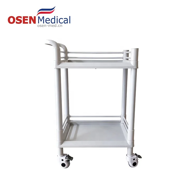 OSEN-HT99 ABS hot sale Assembling plastic medical instrument trolley for hospital
