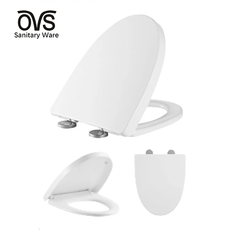 OVS Wholesale Cheap PP Wc Toilet Seat Cover Plastic Soft Close Toilet Lid With Quick Release Function