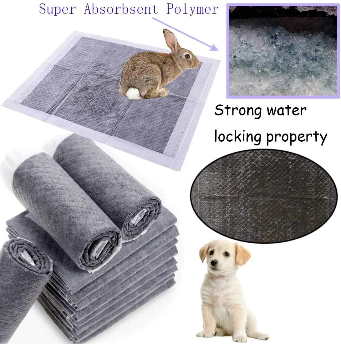 Thickness Increase Cheapest Black 6 Layer Pee Puppy Bamboo Charcoal Training Pet Pad
