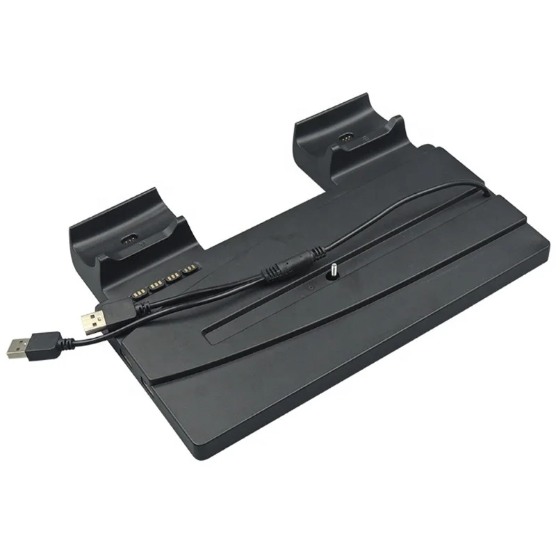 
For PS5 Stand 2 in 1 Game Console Vertical Stand Support for -Playstation 5 PS5/PS5 Digital Version Dual Controller Stand 