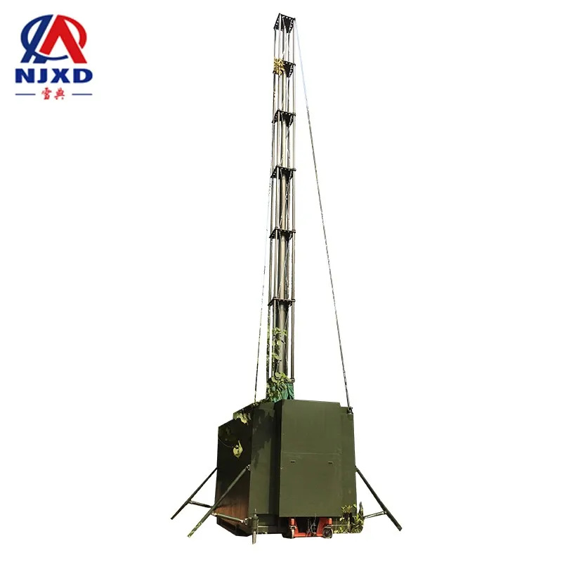 
XD662 best sell portable reversal telecommunication telescopic antenna mast 