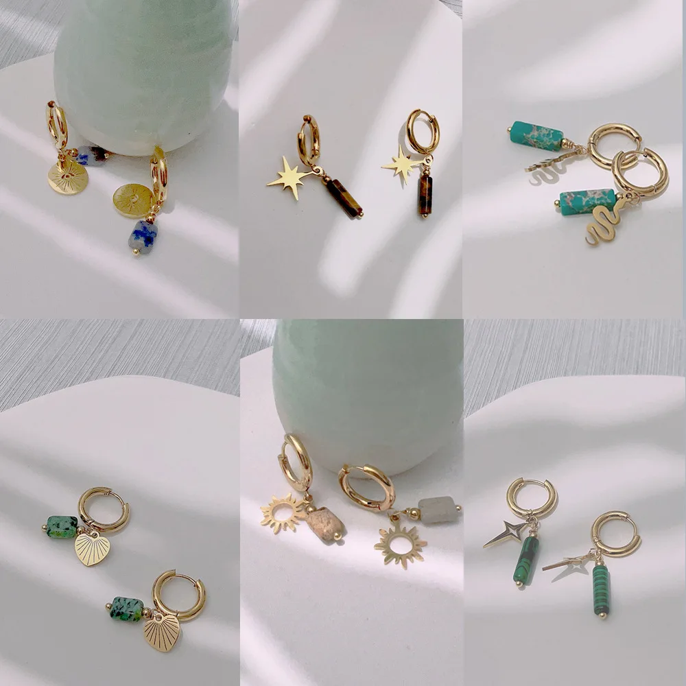 Женские серьги из титановой стали
